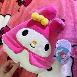my melody sanrio squishmallow teddy plush